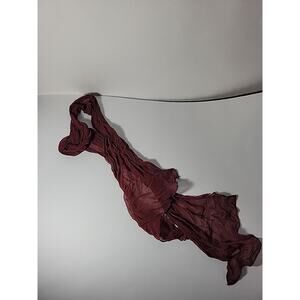 Unlimited Red Silk Womens Neck Scarf